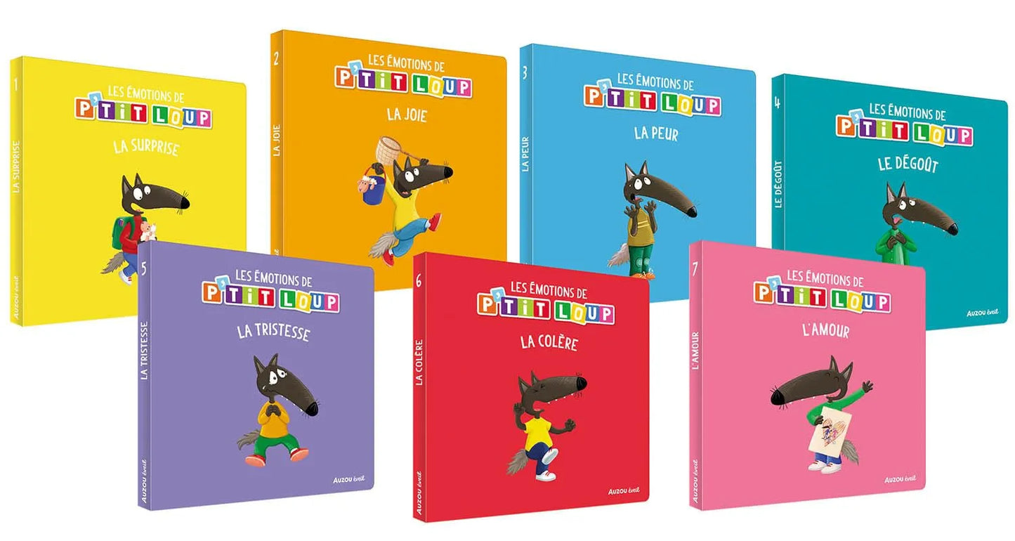 Bibliothèque p'tit loup - "mes 7 livres des émotions"