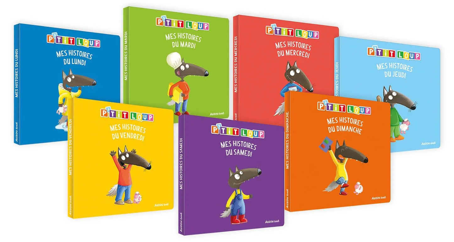 P'tit loup - bibliothèque "mes 7 livres de la semaine"